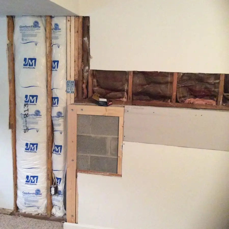 Wall insulation replacement during Contents Cleaning & Restoration in Lower Nazareth
